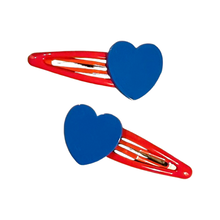 Patriotic Acrylic Heart Clip Set