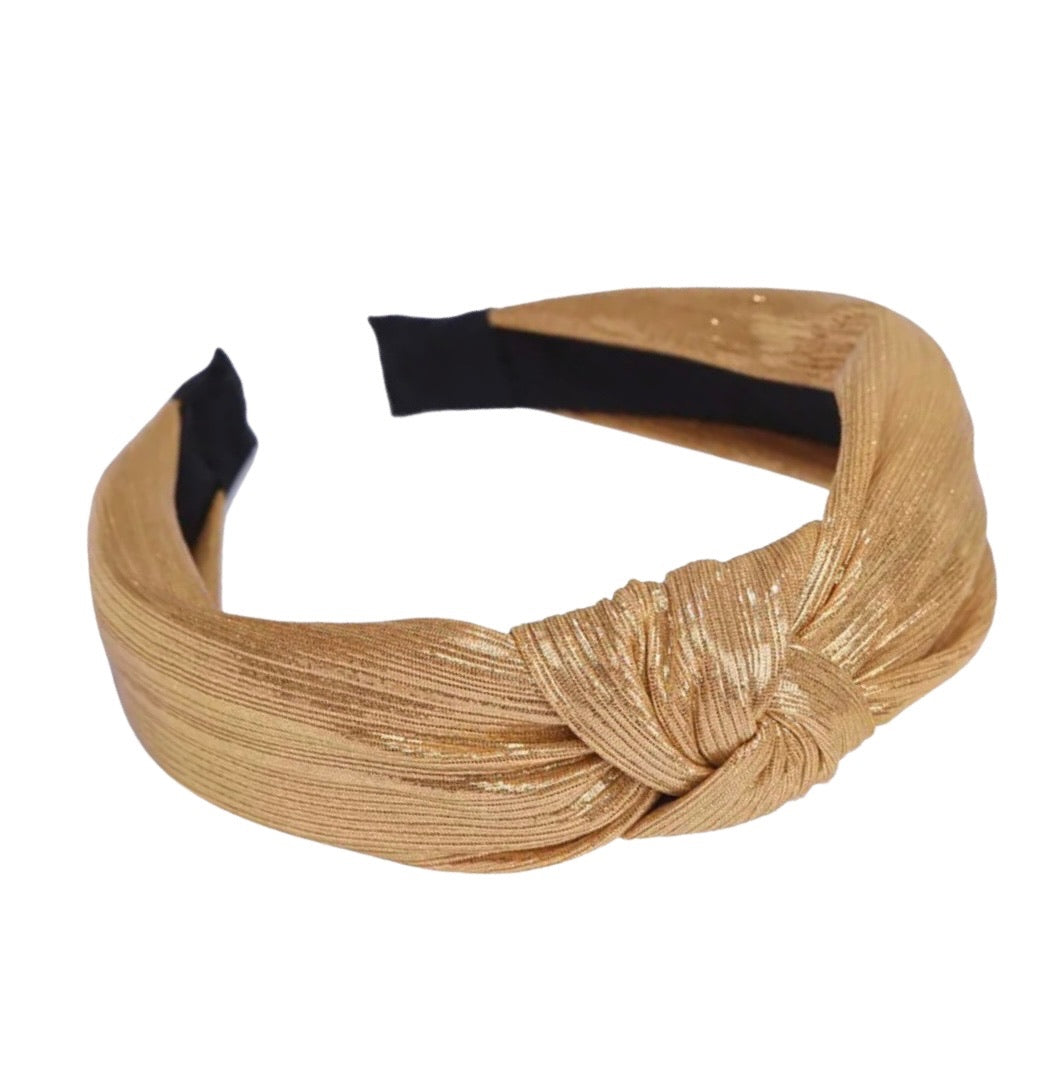 Gold Top- Knot Party Headband
