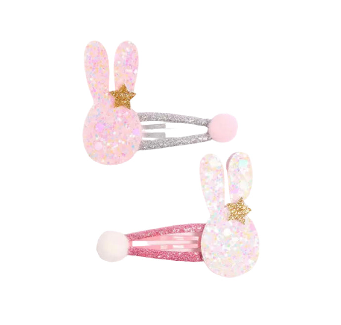 Glitter Bunny Hair Snaps - Lolo Headbands